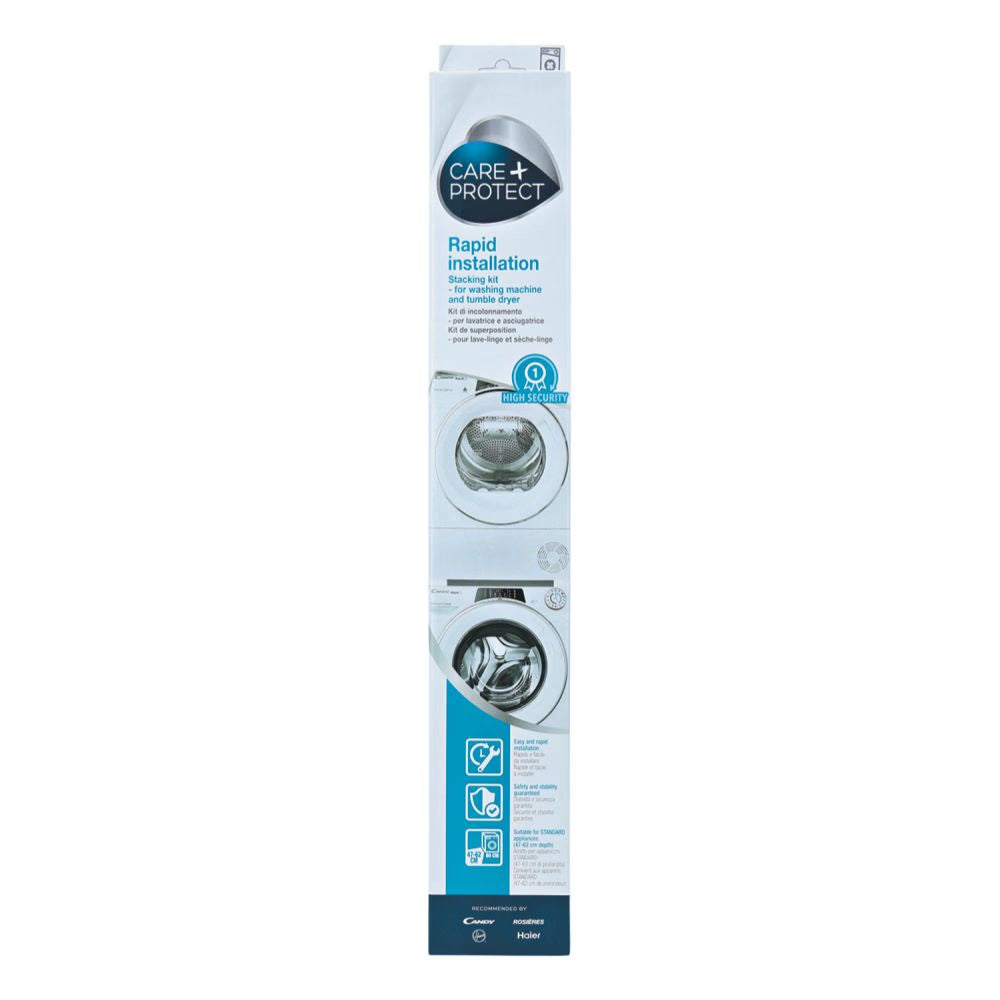 Kit de suprapunere mașină de spălat - uscător Candy WSK1101/2, Alb