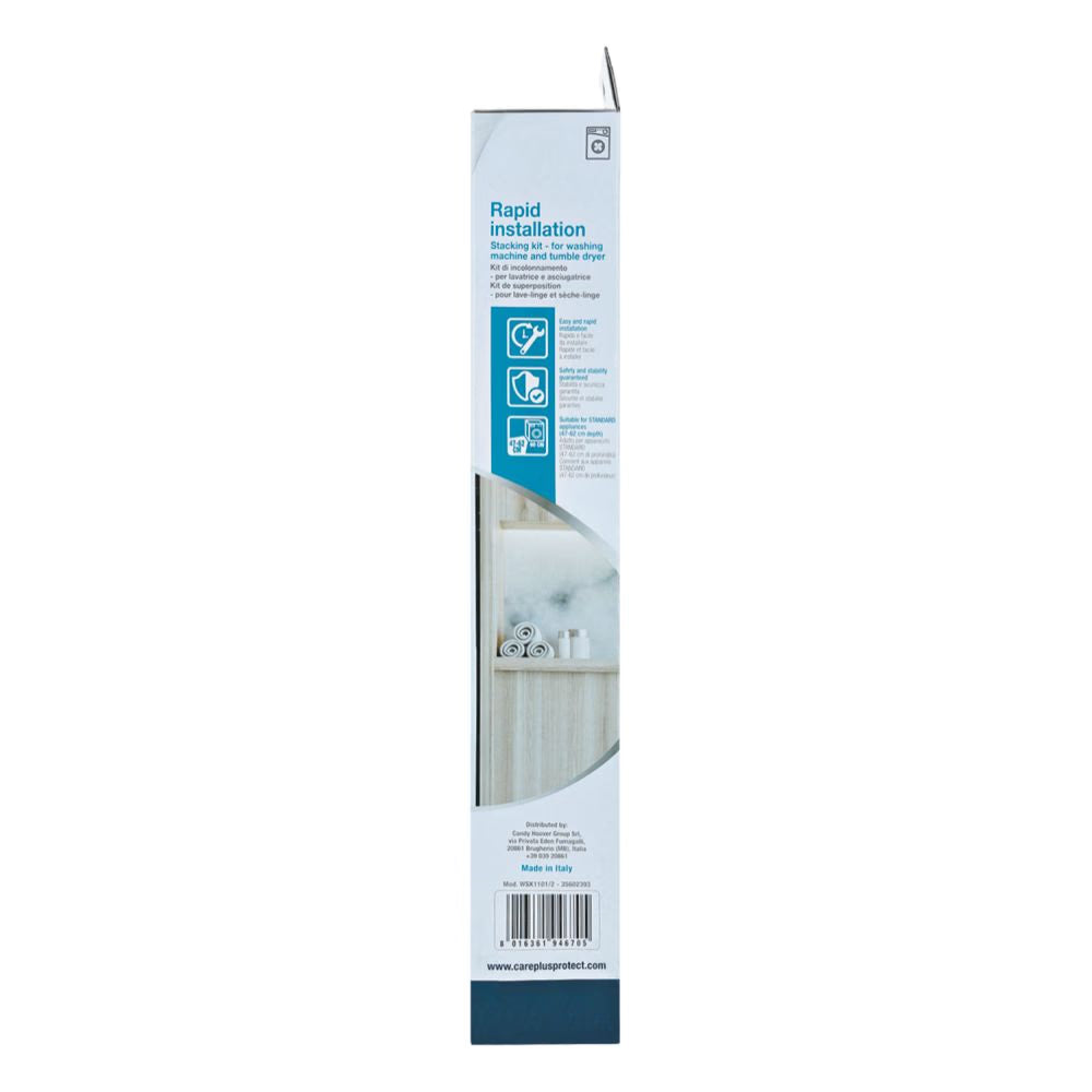 Kit de suprapunere mașină de spălat - uscător Candy WSK1101/2, Alb