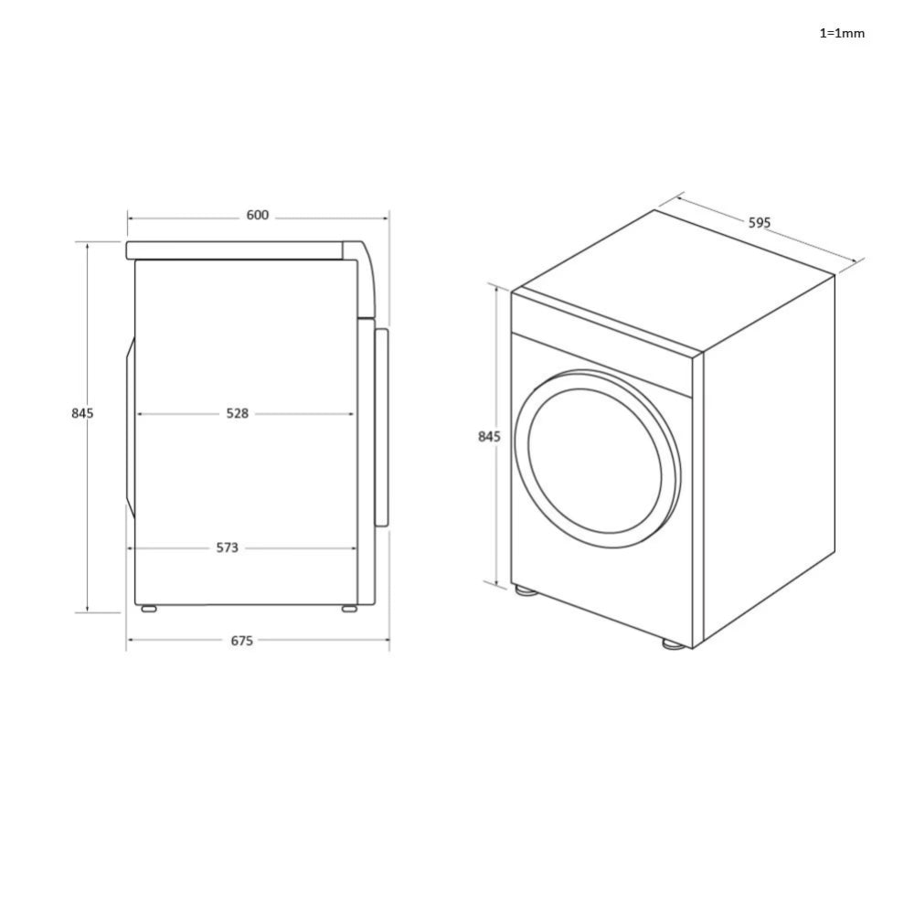 Uscător de rufe Haier I-Pro Series 7 HD90-A2979N-S