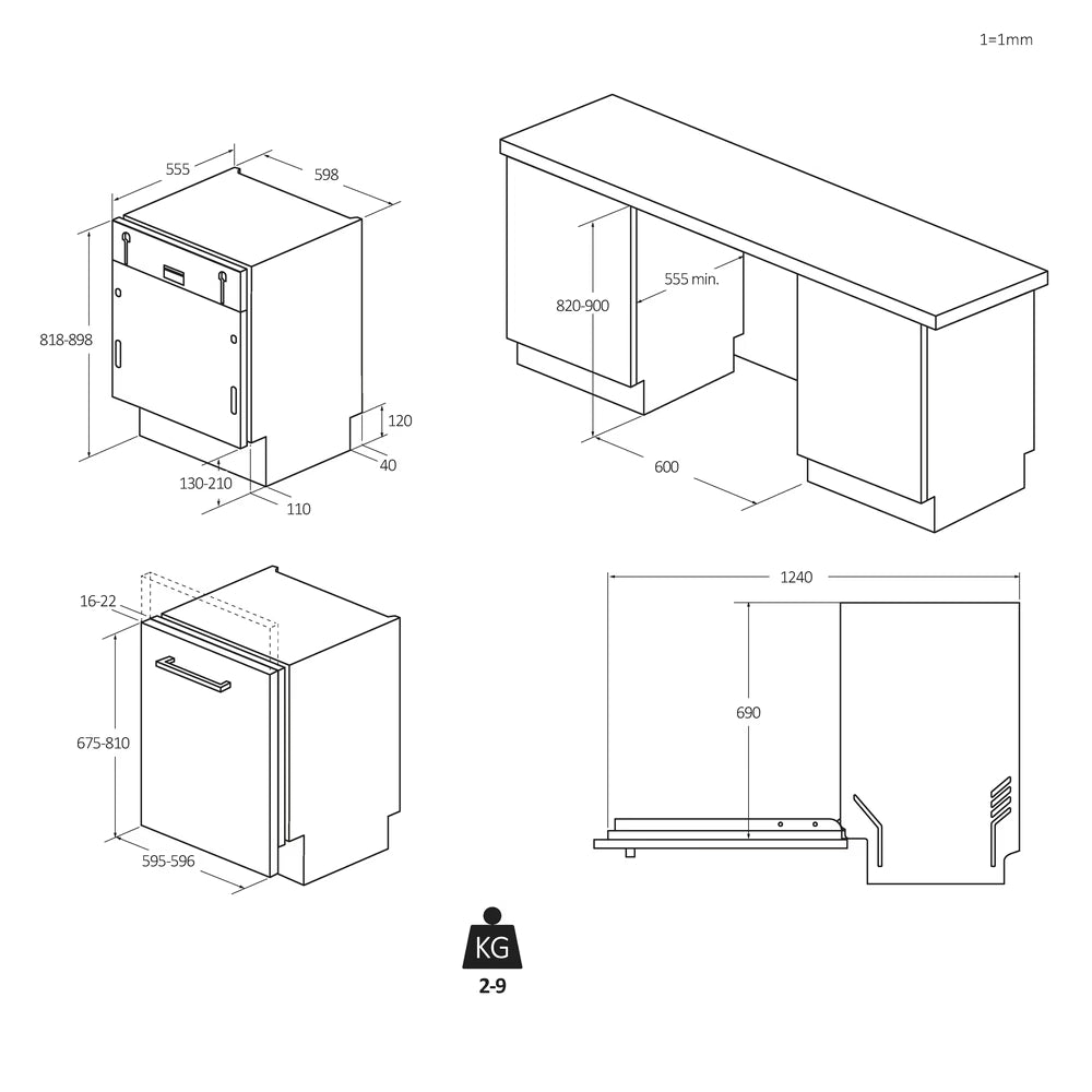 Mașină de Spălat Vase Haier XS 6B0S3FSB