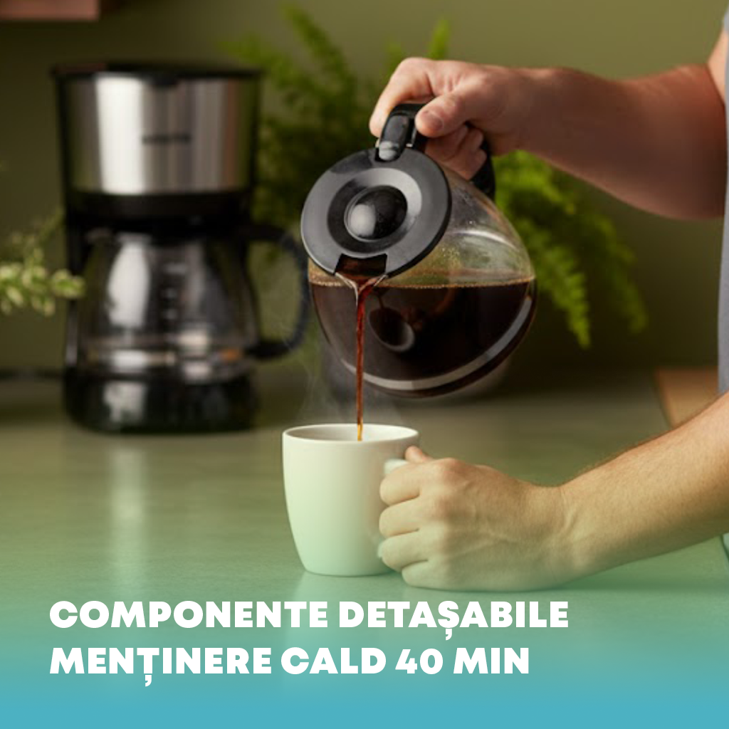 Cafetieră cu filtru NobelTek NCM75B, Negru