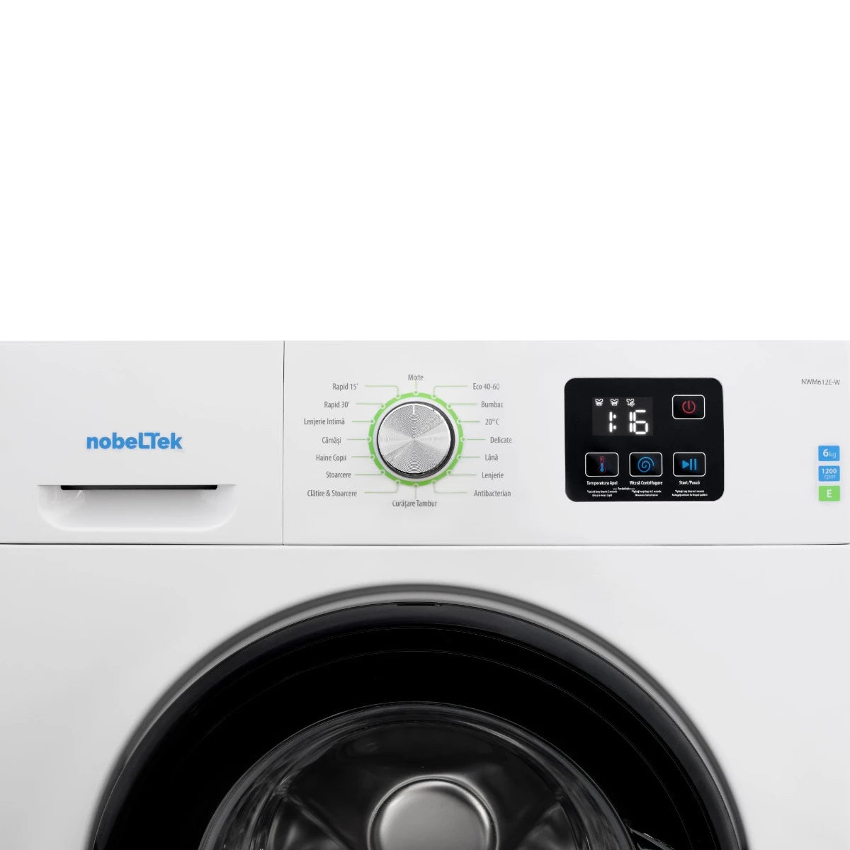 Mașină de spălat rufe NobelTek NWM612E-W