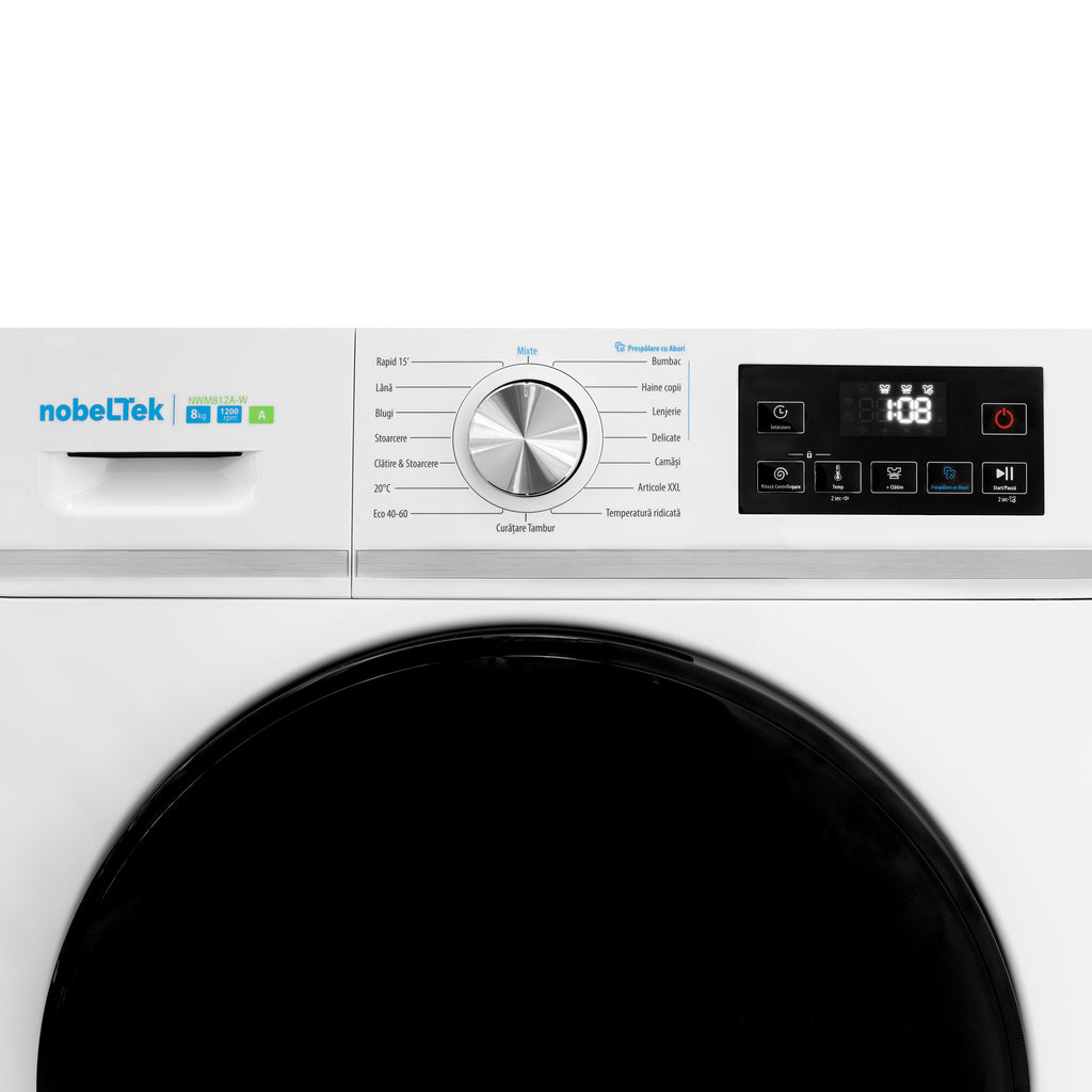 Mașină de spălat rufe NobelTek NWM812A-W
