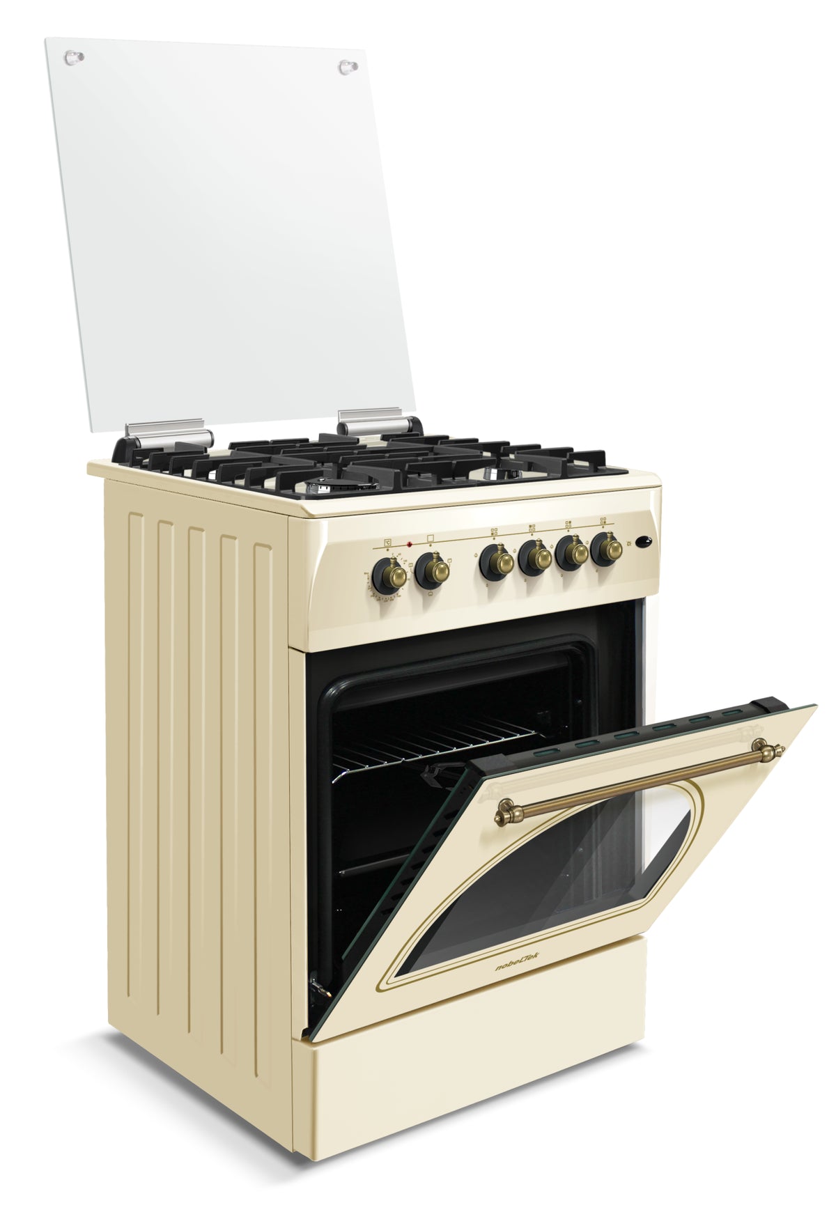 Aragaz rustic mixt NobelTek NLT 6604RB/FE1