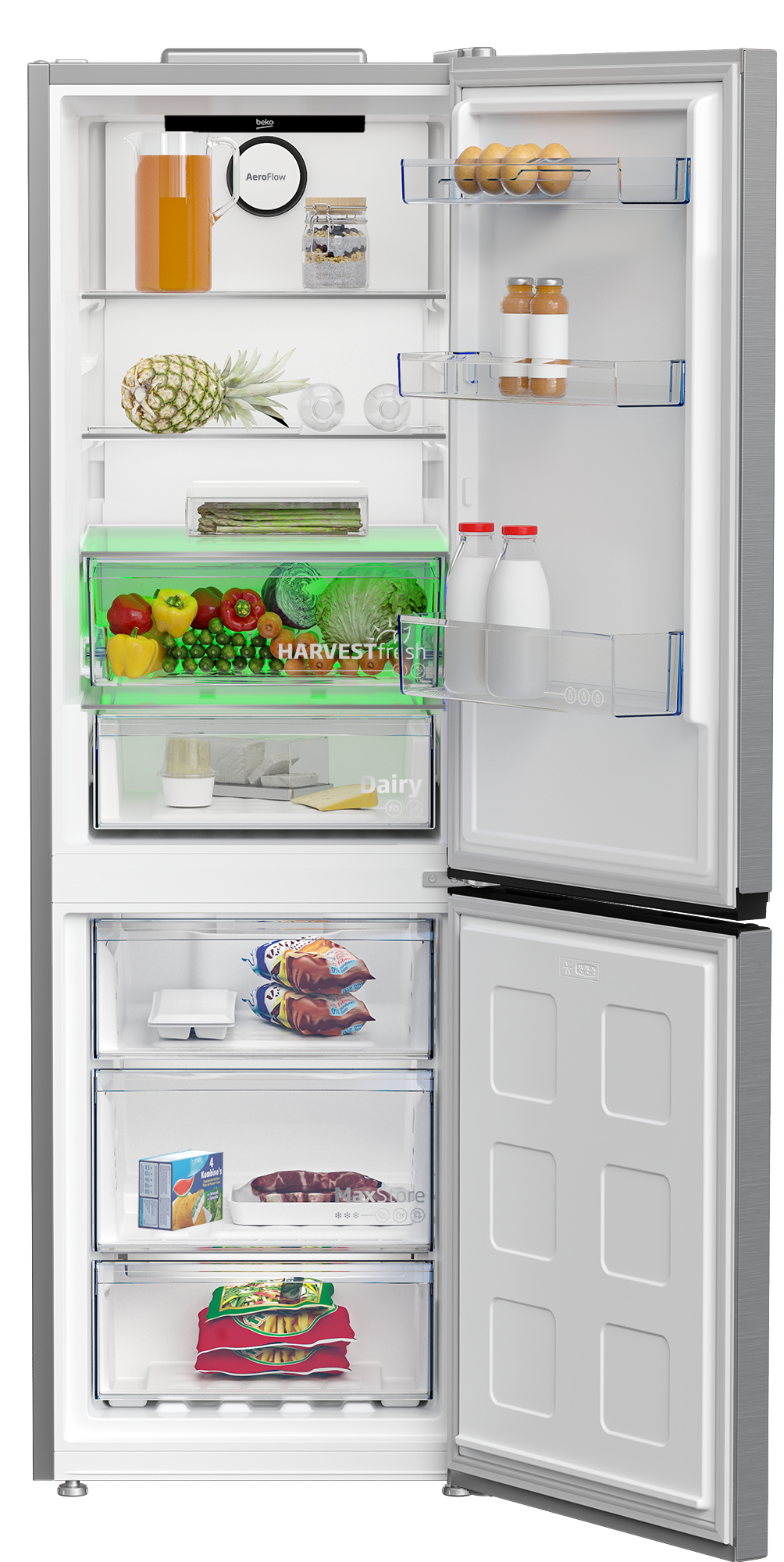 Combină frigorifică Beko B3RCNA364HXB1