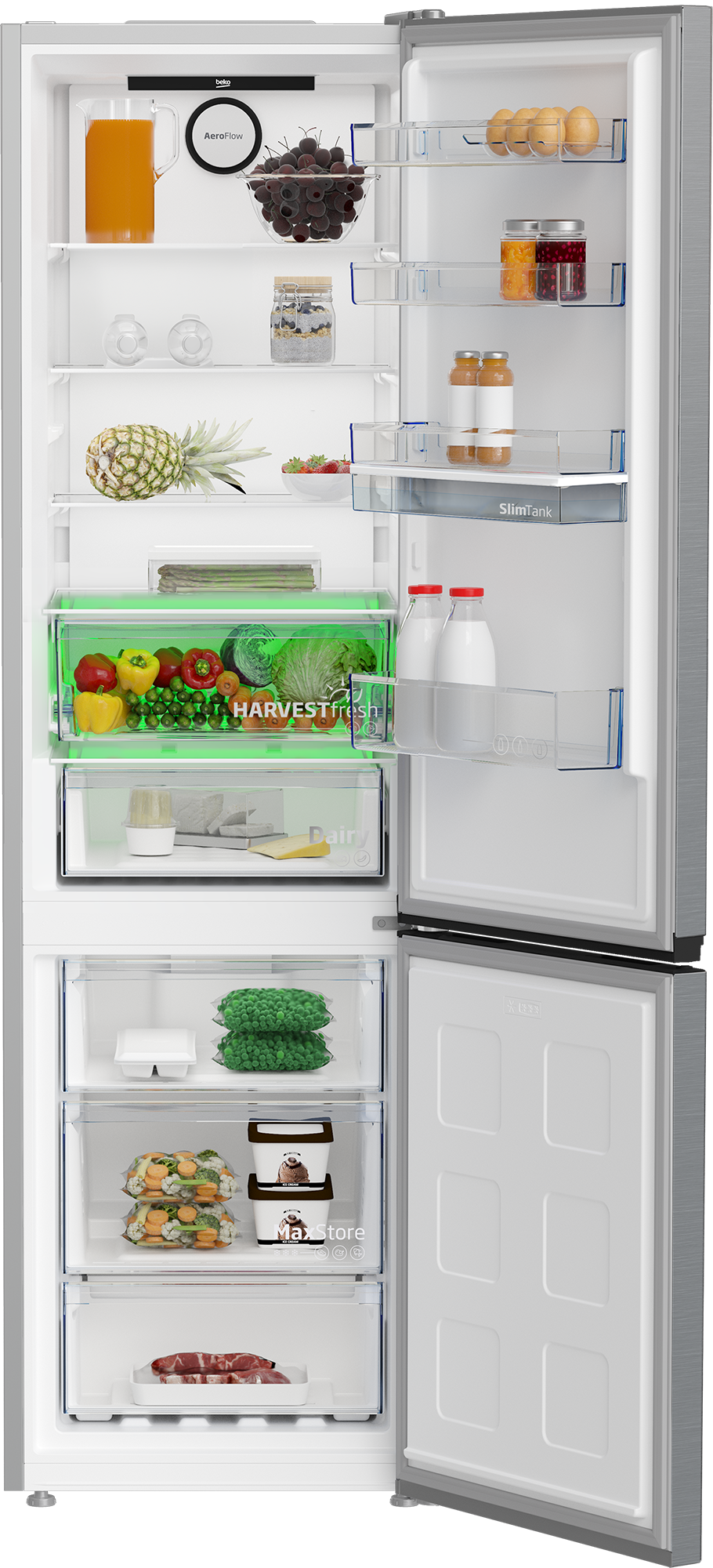 Combină frigorifică Beko B3RCNA404HDXB1