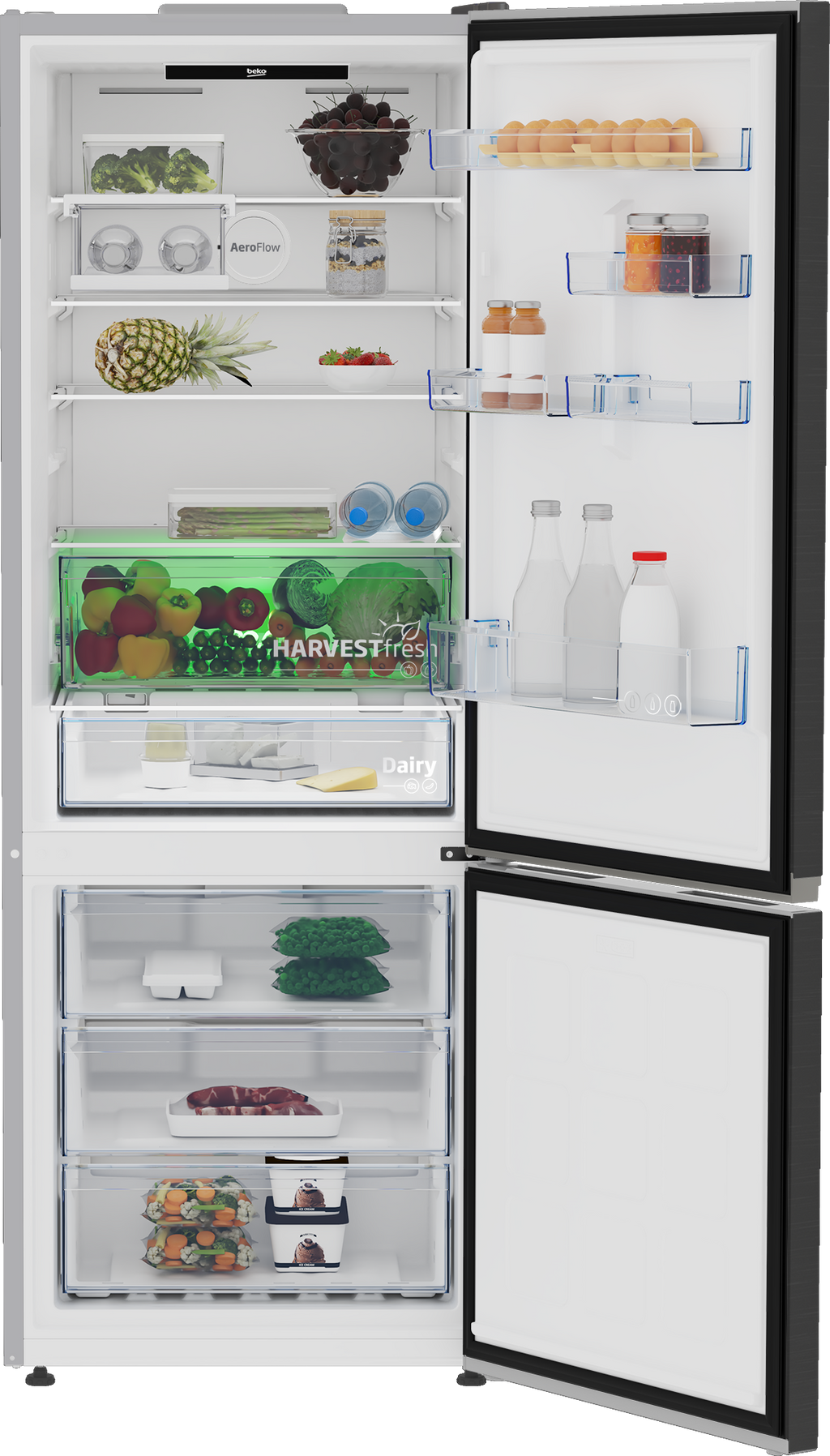 Combină frigorifică Beko B3RCNE564HXBR