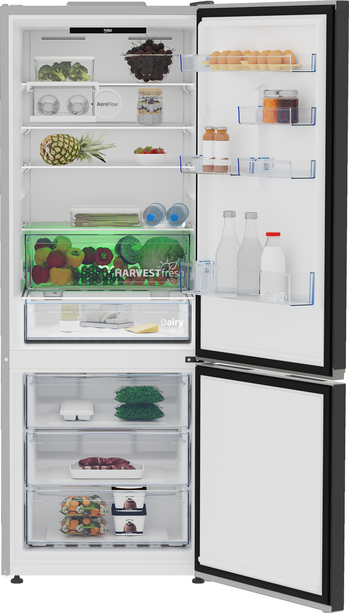 Combină frigorifică Beko B3RCNE564HXBR