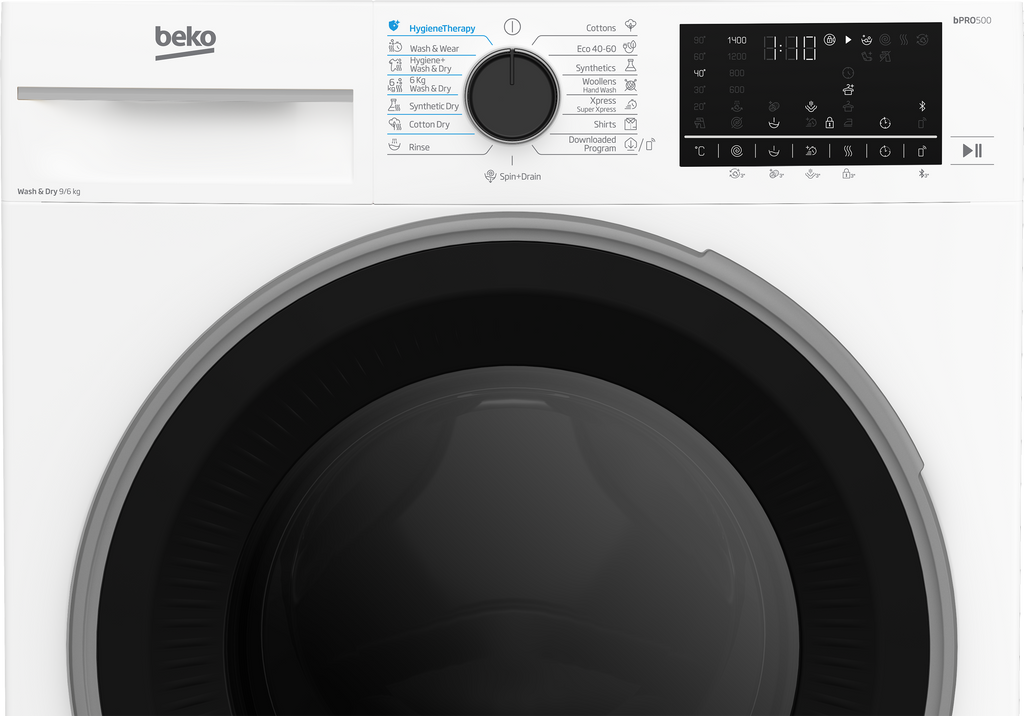 Mașină de spălat rufe cu uscător Beko B5DFT59442W
