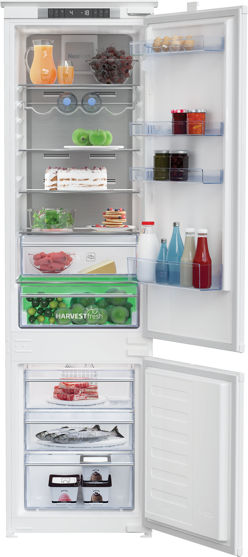 Combină frigorifică incorporabilă Beko BCNA306E4SN