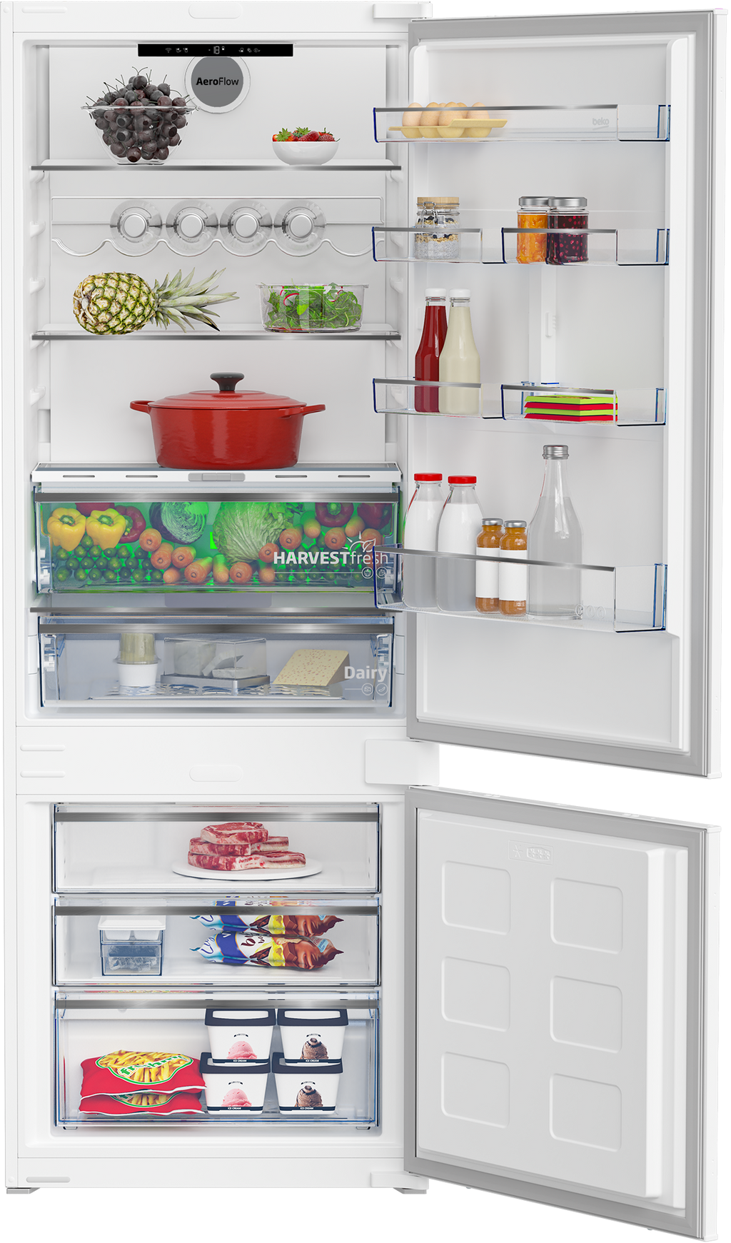 Combină frigorifică incorporabilă Beko BCNE400E40SN