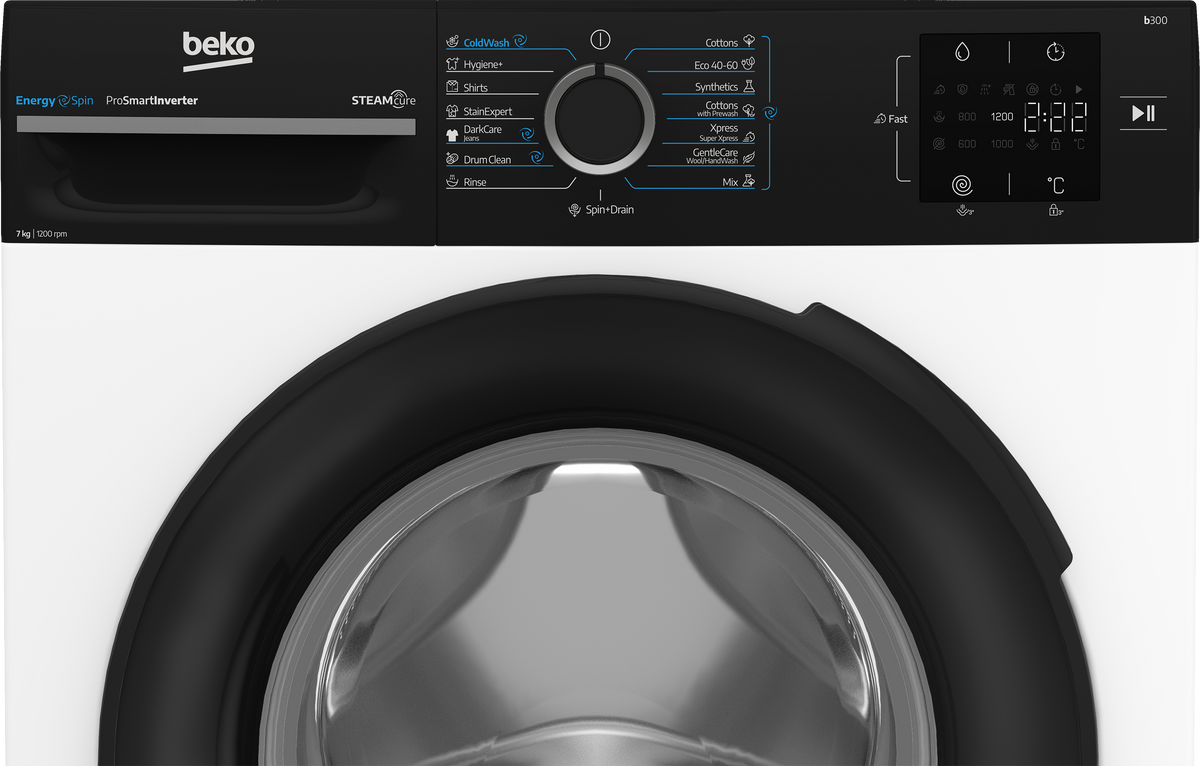 Mașină de spălat rufe Beko BM3WFU37213WBPB
