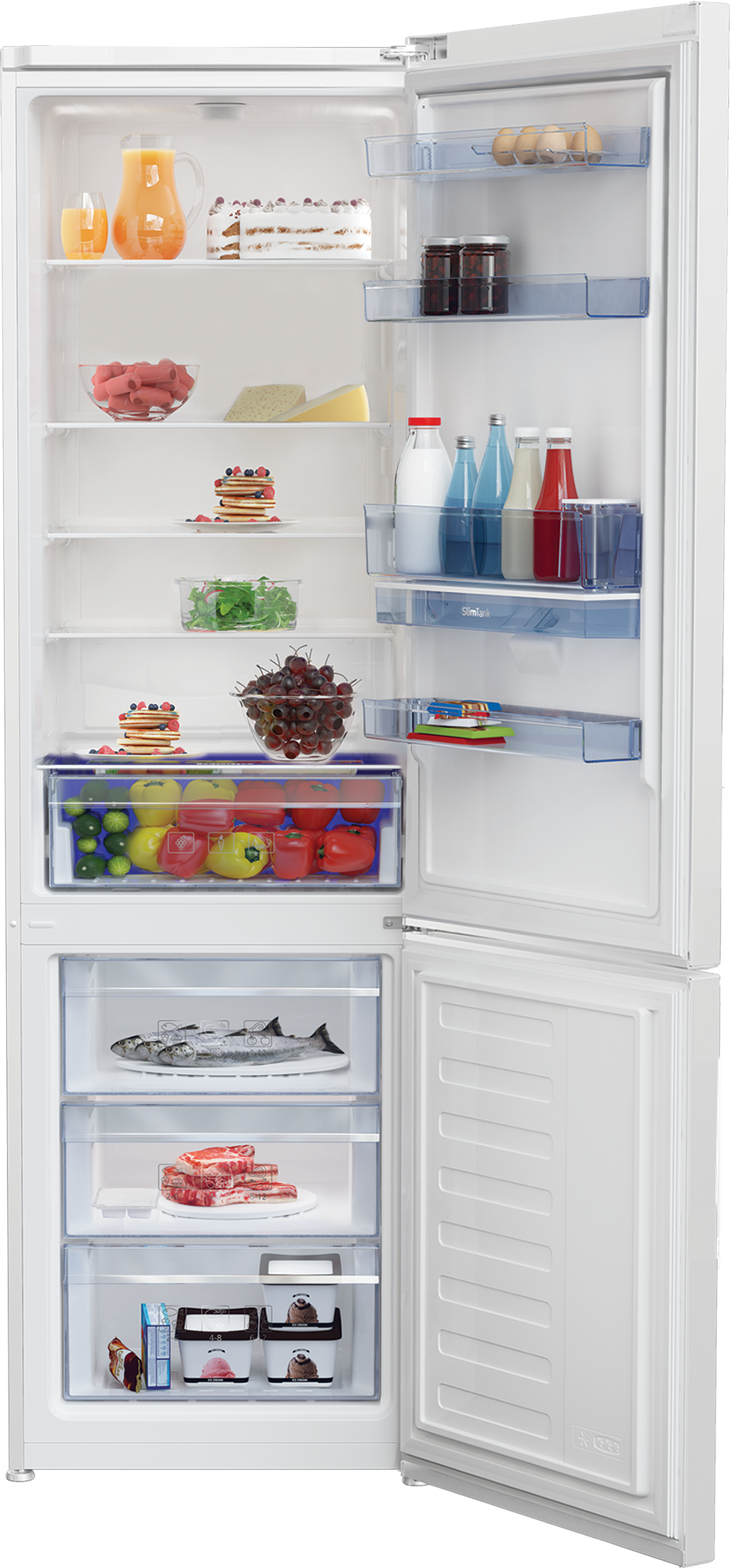 Combină frigorifică Beko RCSA406K40DWN