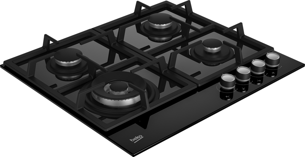 Pachet încorporabil Beko Black Edition – Cuptor + Cuptor cu microunde + Plită gaz + Hotă telescopică