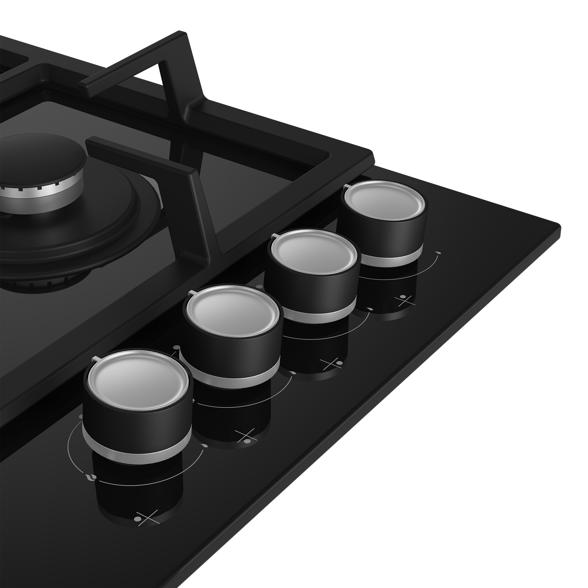 Pachet încorporabil Beko Black Edition – Cuptor + Cuptor cu microunde + Plită gaz + Hotă telescopică