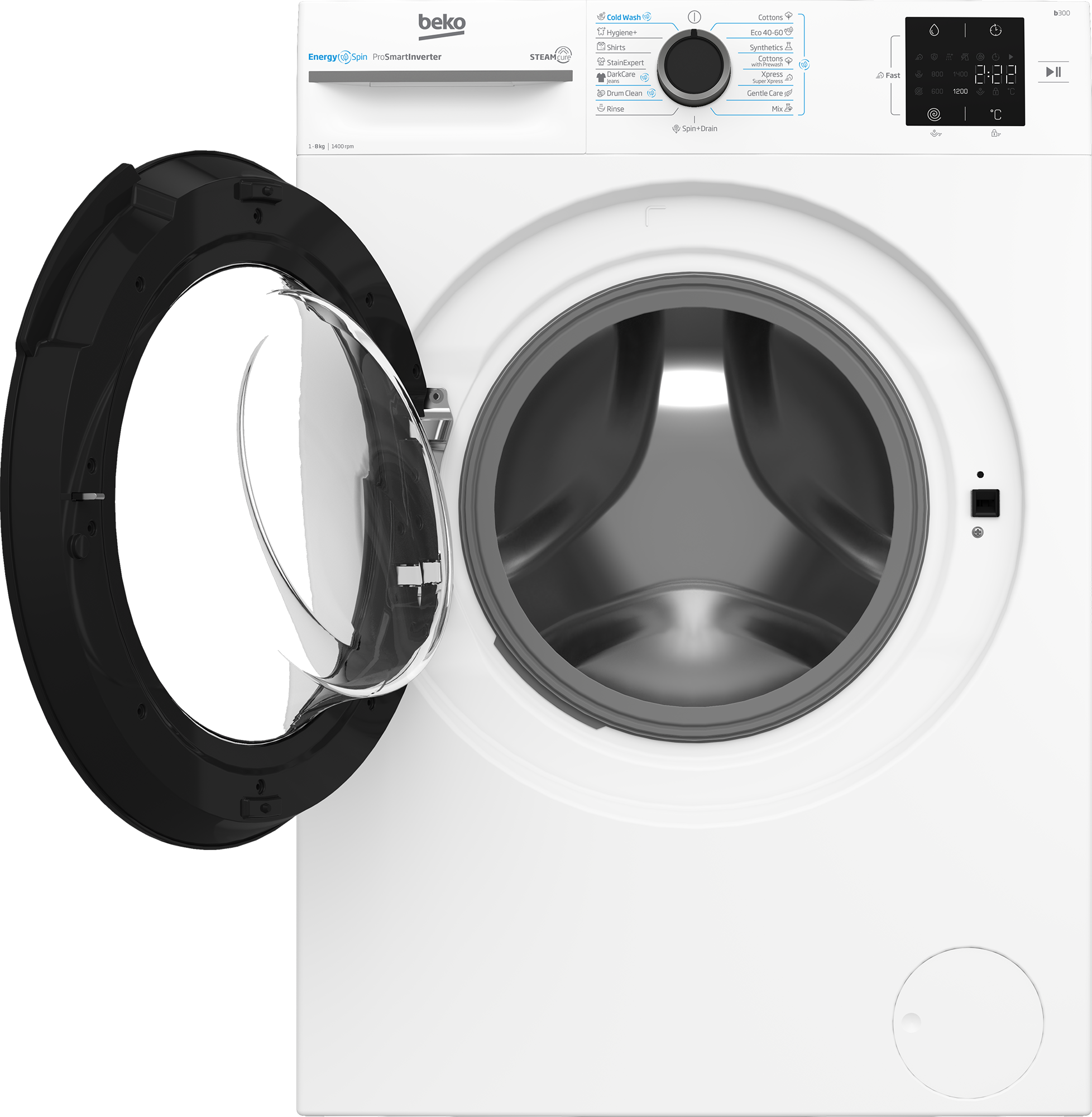 Mașină de spălat rufe Beko BM3WFSU38413WB