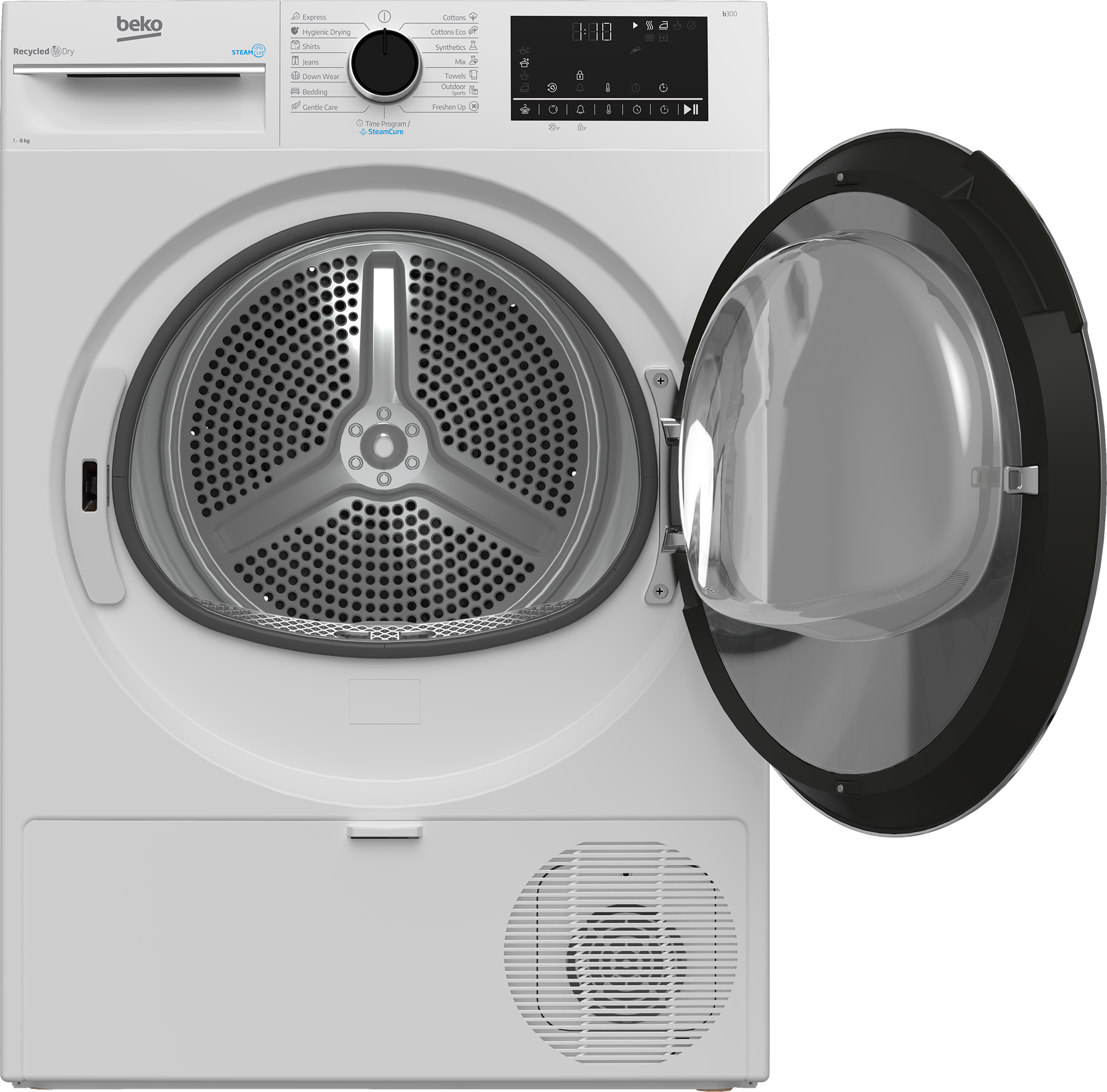 Pachet Beko Laundry – Mașină de spălat 8 kg + Uscător cu pompă de căldură 8 kg