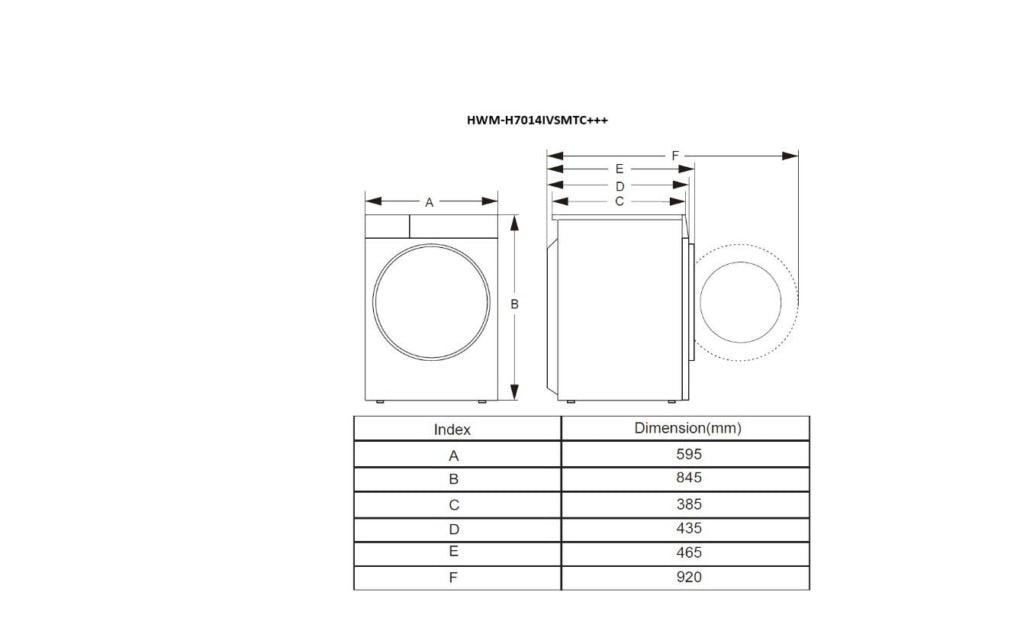Mașină de Spălat Heinner HWM-H7014IVSMTC