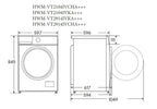 Mașină de spălat rufe Heinner HWM-VT2104IVCHA