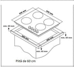Plită încorporabilă Heinner HBH-S584WI-GBK
