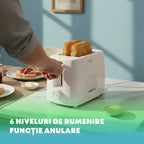 Prăjitor de pâine NobelTek NBT265W, Alb